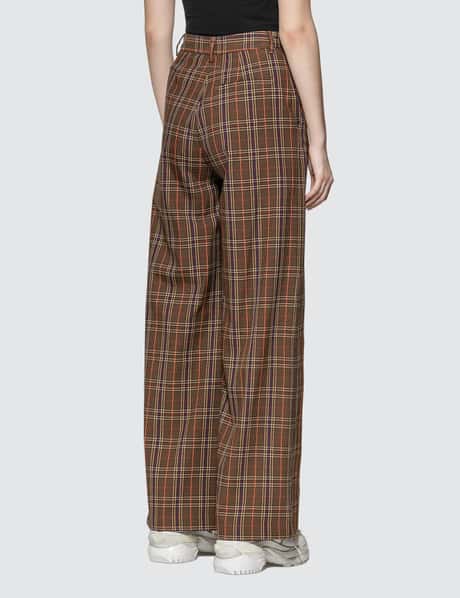 MM6 Maison Margiela - Check Wool Pants | HBX - ハイプビースト  