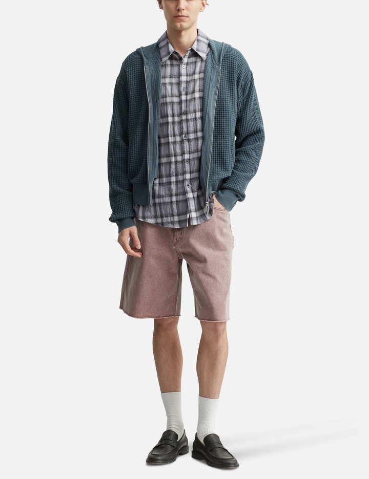 COOR Washed Cutoff Denim Shorts