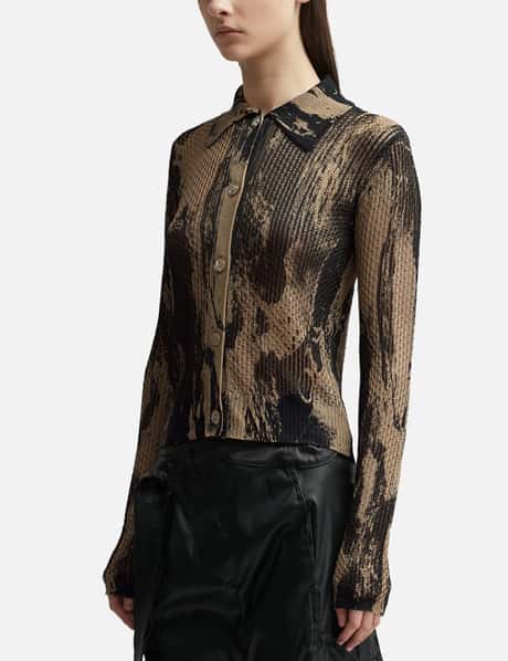 Acne Studios Print Knit Cardigan HBX - Main Image