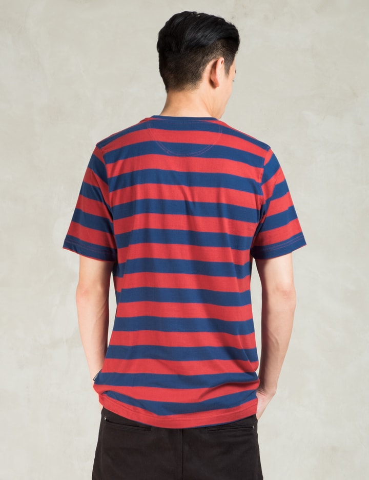 Undefeated Red Juego Stripe S/SL T-Shirt