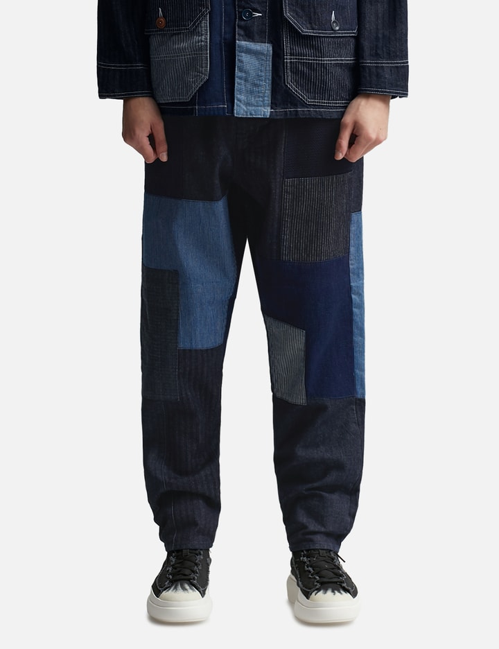 PATCHWORK PANTS RINSE Placeholder Image