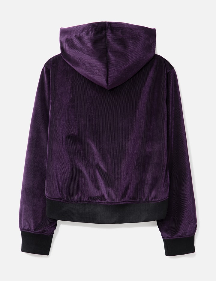 Austrian Church Patch-Up Purple Velvet Zipped Hoodie Placeholder Image