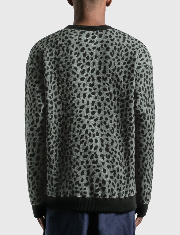 Leopard Fleece Crew Neck Sweatshirt Placeholder Image
