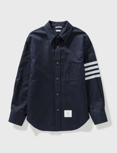 Thom Browne Cotton Suiting Engineered 4-Bar Shirt Jacket