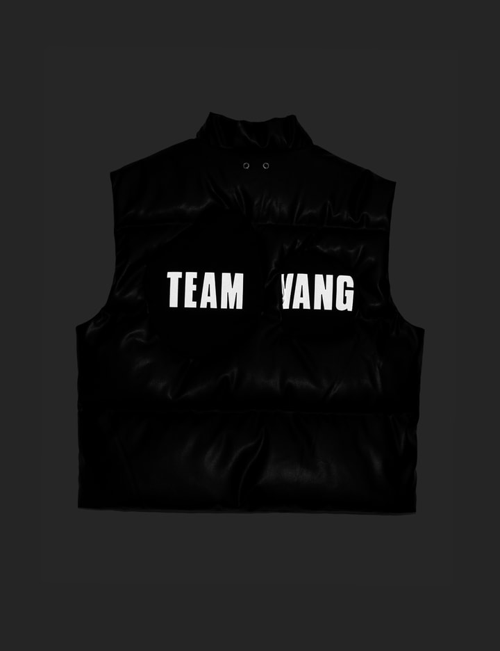 TEAM WANG DESIGN BALLOON  FAUX LEATHER DOWN VEST Placeholder Image