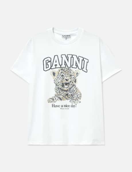 Basic Jersey Leopard Relaxed T-Shirt view 6