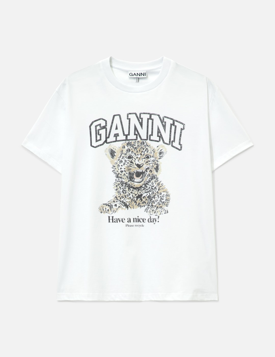 Basic Jersey Leopard Relaxed T-Shirt