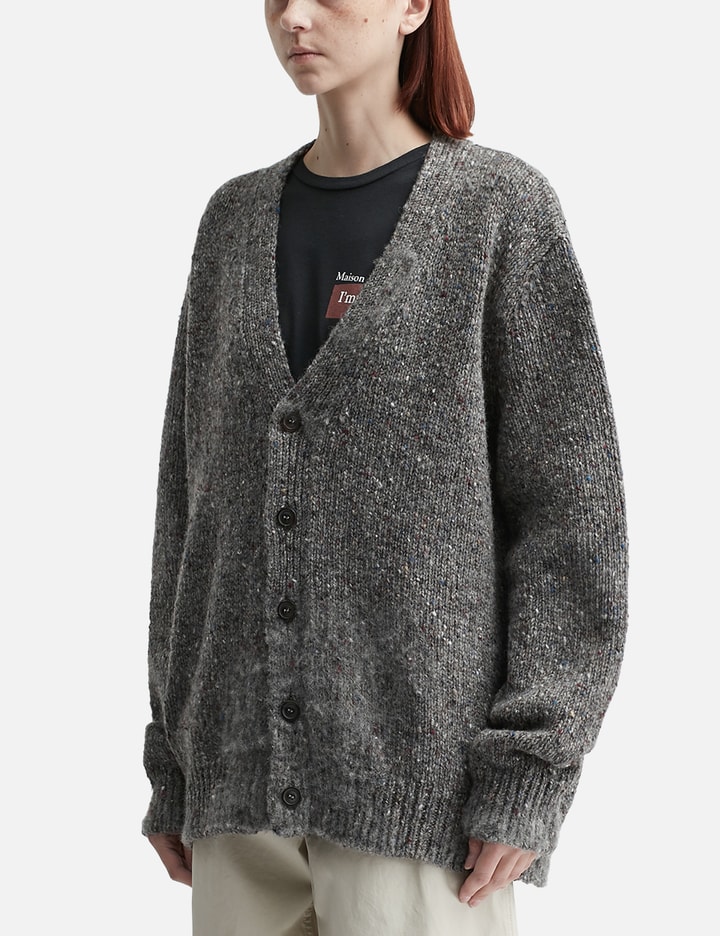 Maison Margiela Buttoned Cardigan In Gray