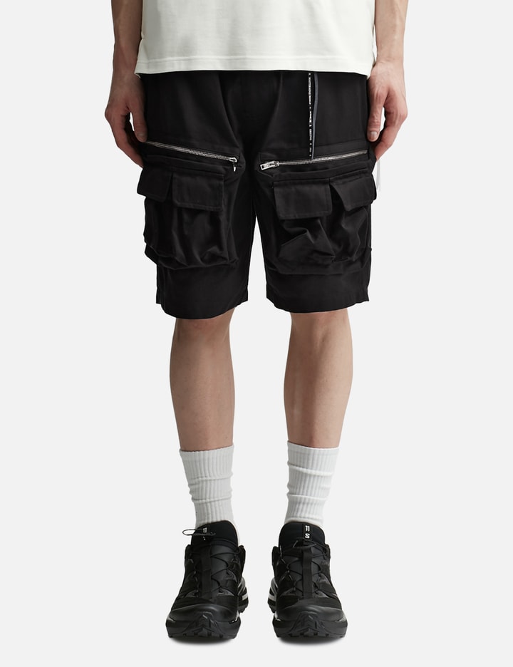 Shop Mastermind Japan Multi Pocket Cargo Shorts In Black