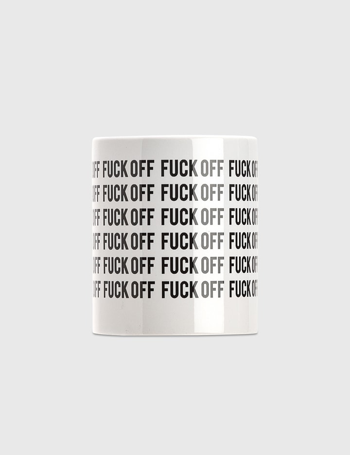 "Fuck Off" マグ - ブラック/ホワイト Placeholder Image