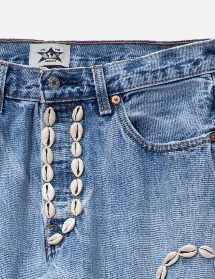 Cowrie Shell Denim Pants Placeholder Image