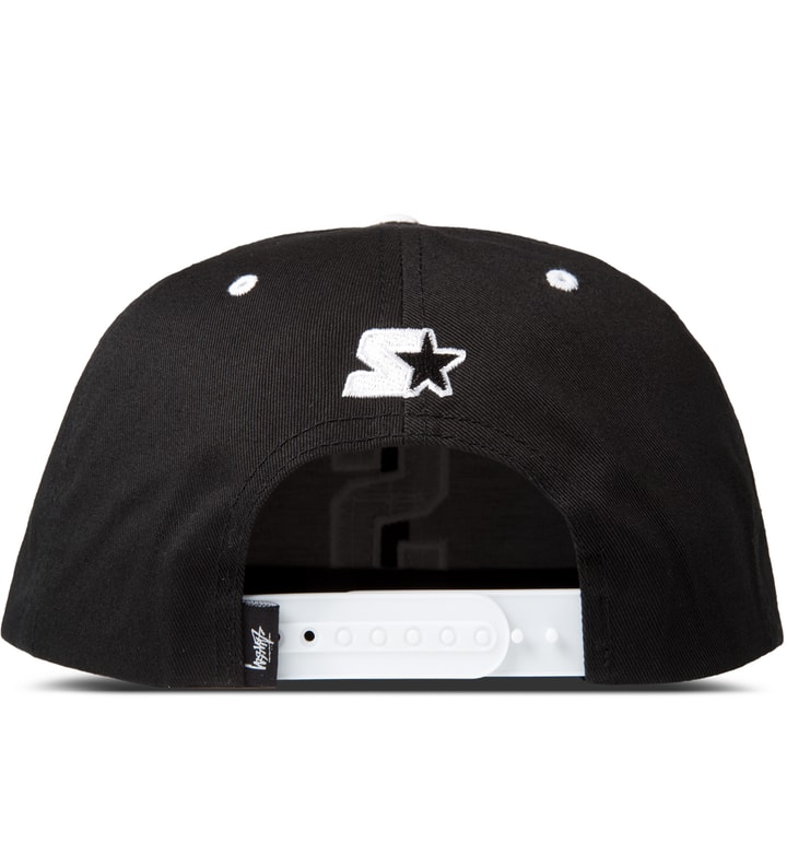 Black Athletic Mesh Brim Starter Snapback Cap Placeholder Image