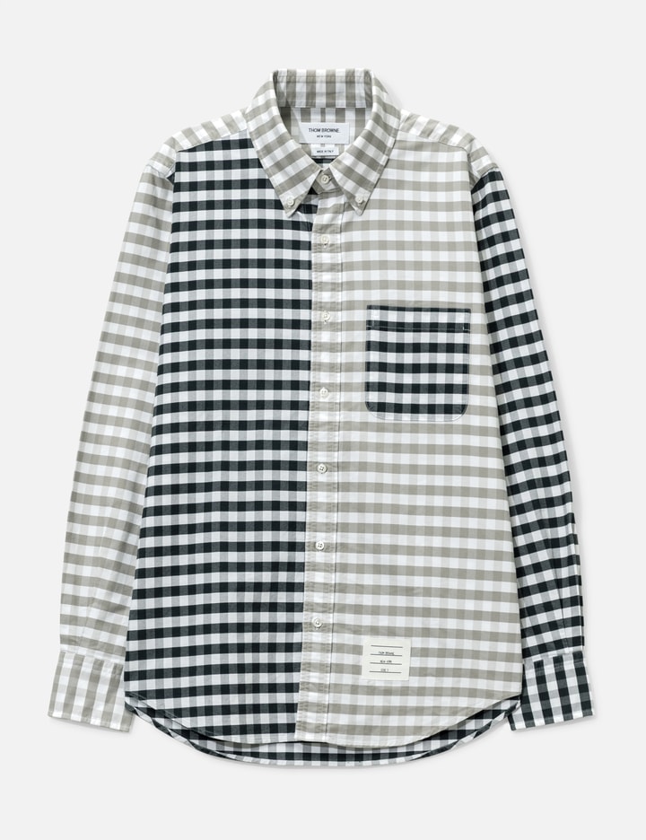 Thom Browne Two Tone Check Shirt