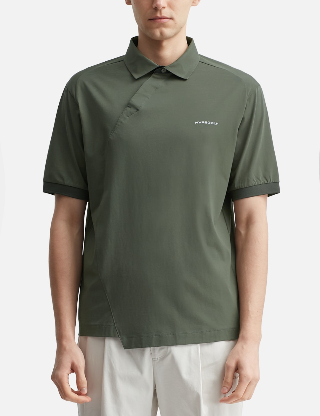 X POST ARCHIVE FACTION (PAF) Diagonal Polo T-Shirt view 17