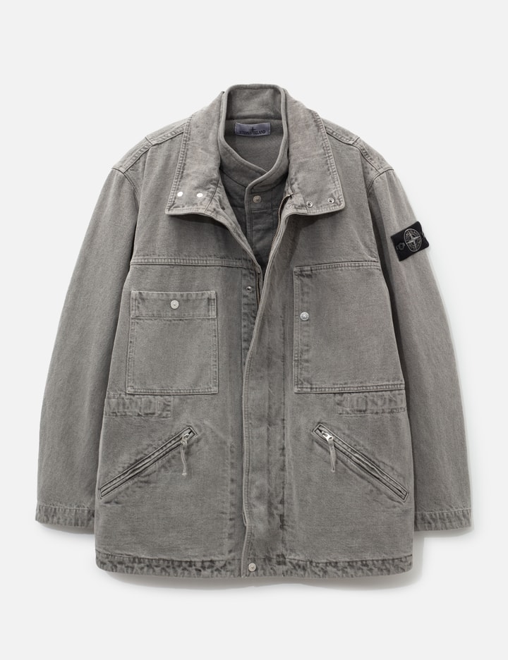 Stone Island Mineral Dyed Cotton Gabardine-TC Jacket With Removable Vest