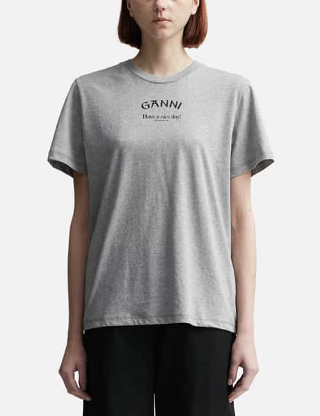 Ganni Relaxed O-neck T-shirt