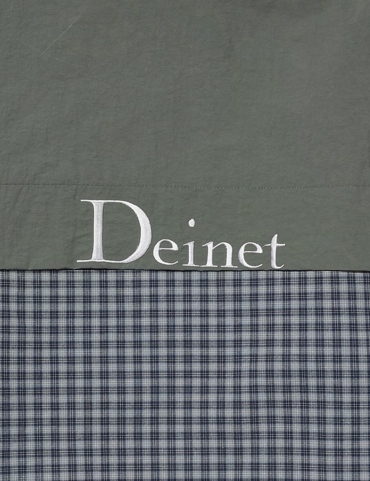 Deinet Check Contrast Bomber Jacket Charcoal In Gray