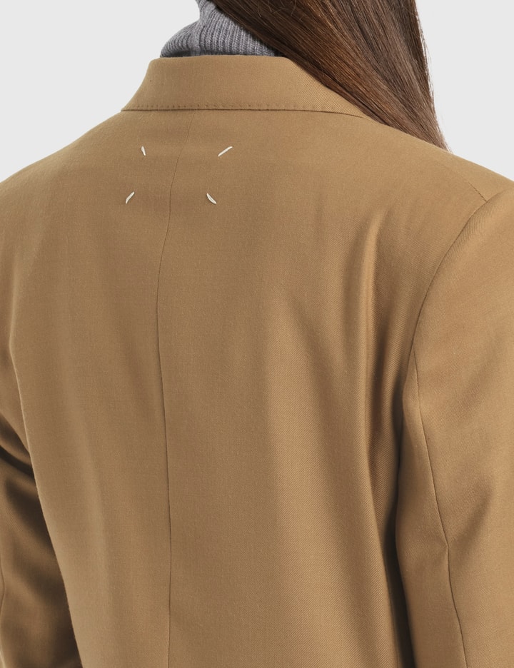 Wool Blended Gabardine Blazer Placeholder Image