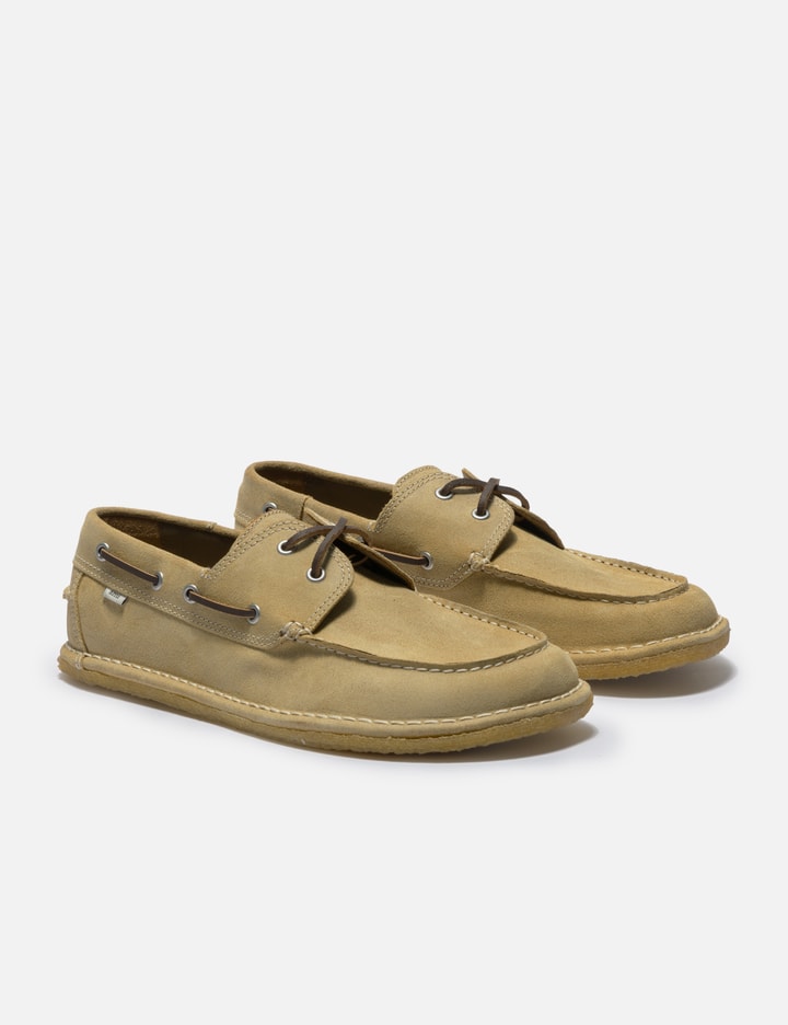 Ami Beige Cow Leather Boat Shoes