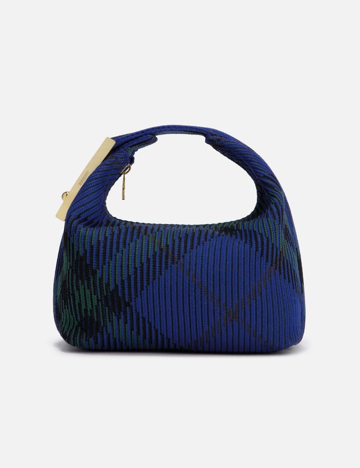 Shop Burberry Mini Peg Duffle Bag In Blue