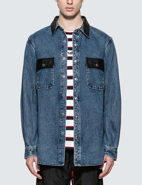 Alexander Wang - Oversized Denim Button Down Shirt | HBX 