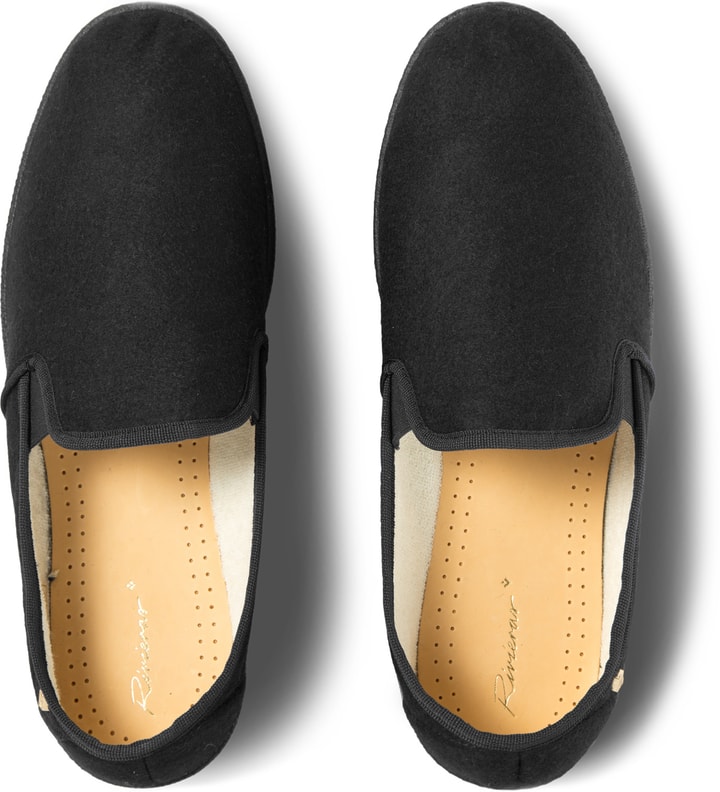 Black Manoir Feutre Slip-On Shoes Placeholder Image