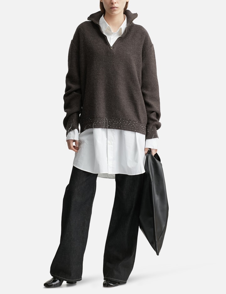 Wool Quarter-Zip Sweater Placeholder Image