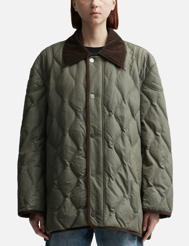 COLLAR QUILTED JACKET Placeholder Image