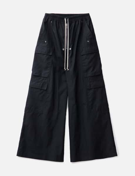 Rick Owens Drkshdw Double Cargo Jumbo Belas In Tencel Ripstop