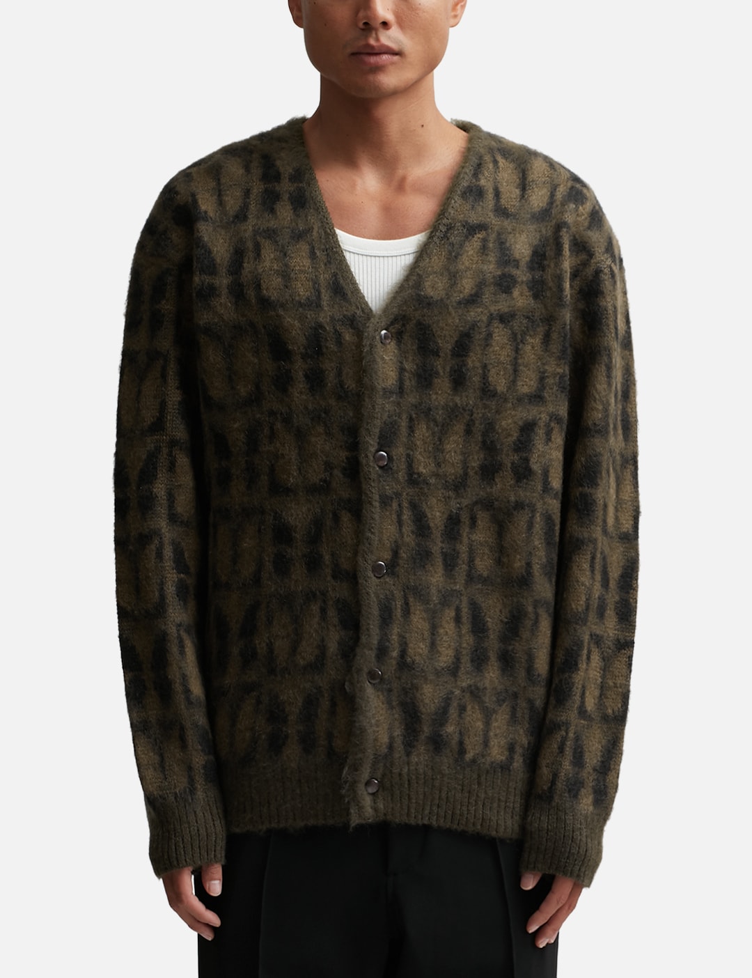 Sacai - Jacquard Knit Cardigan  HBX - Globally Curated Fashion and  Lifestyle by Hypebeast
