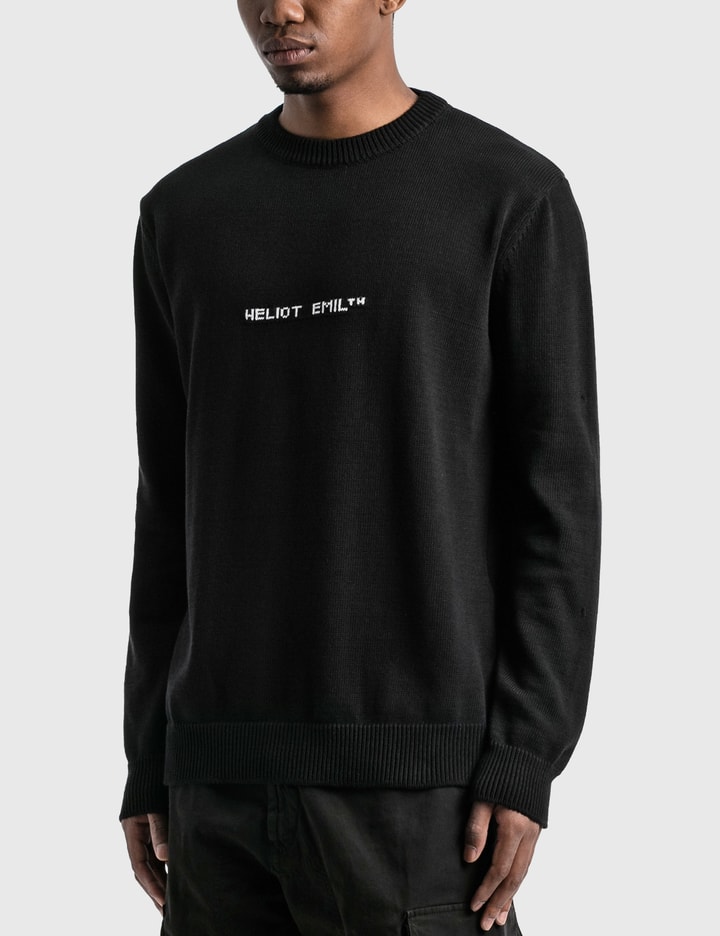 Knit Sweater With Intarsia Logo Placeholder Image