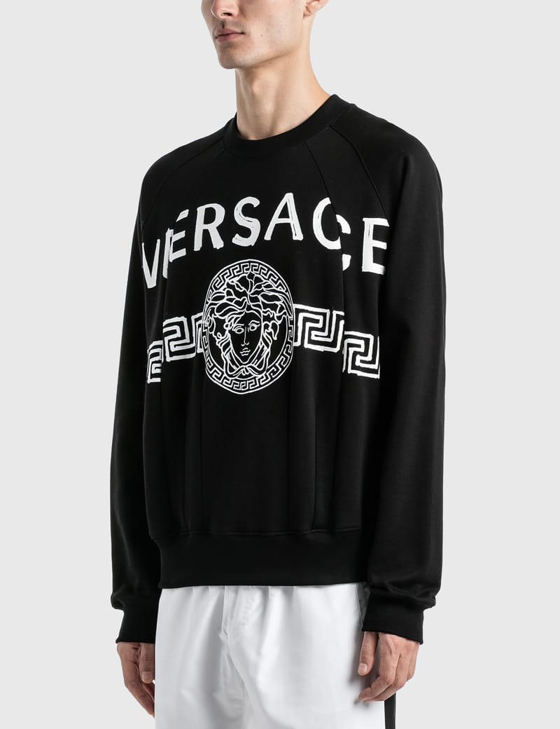 Versace - Medusa Logo Sweatshirt | HBX - Globally Curated Fashion and  Lifestyle by Hypebeast