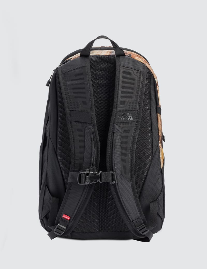 supreme north face camo backpack