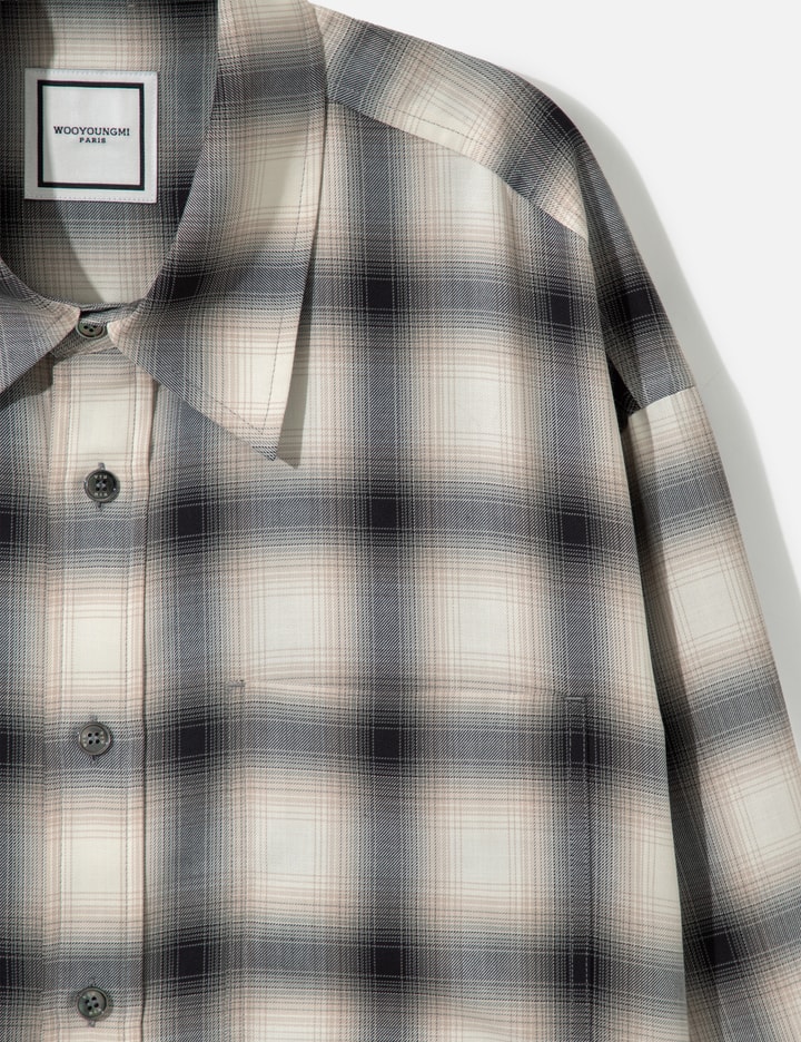 Wooyoungmi Black Oversized Check Shirt