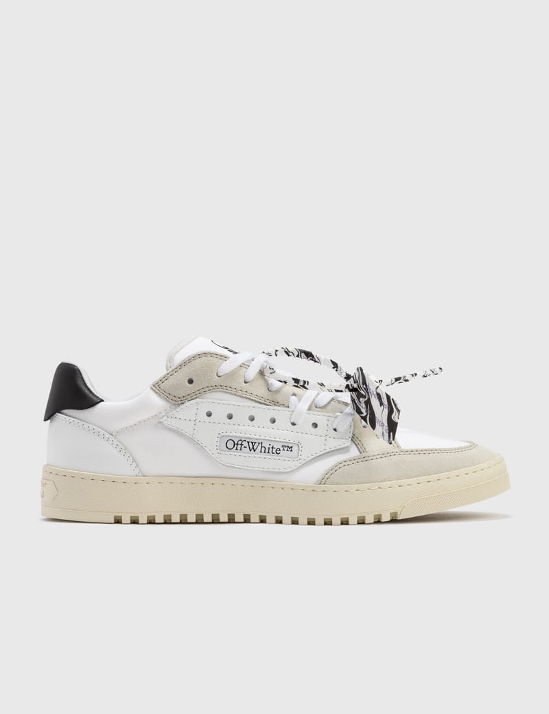 off white half half sneakers