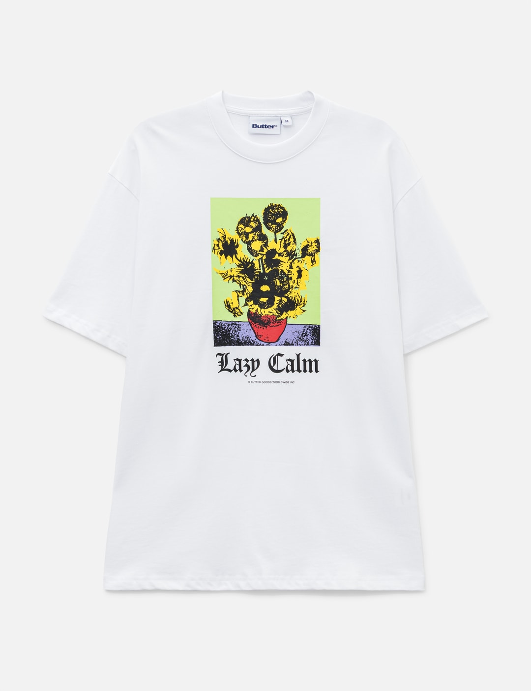 Butter Goods Lazy Calm T-shirt In White/白色/화이트/ホワイト