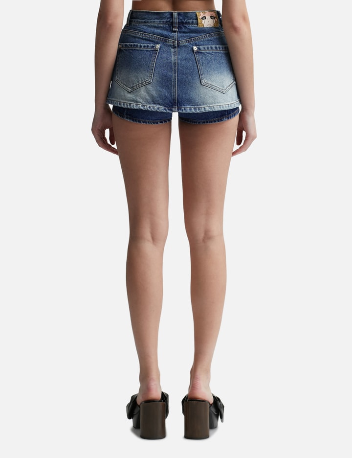 Micro Denim Mini Skort Placeholder Image