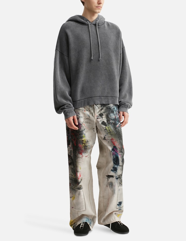 Acne Studios Hooded Sweater In Gray