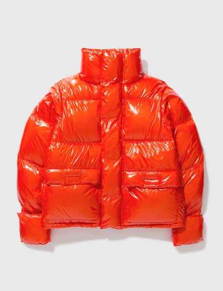 Acne Studios Puffer Vest in Orange - Size M