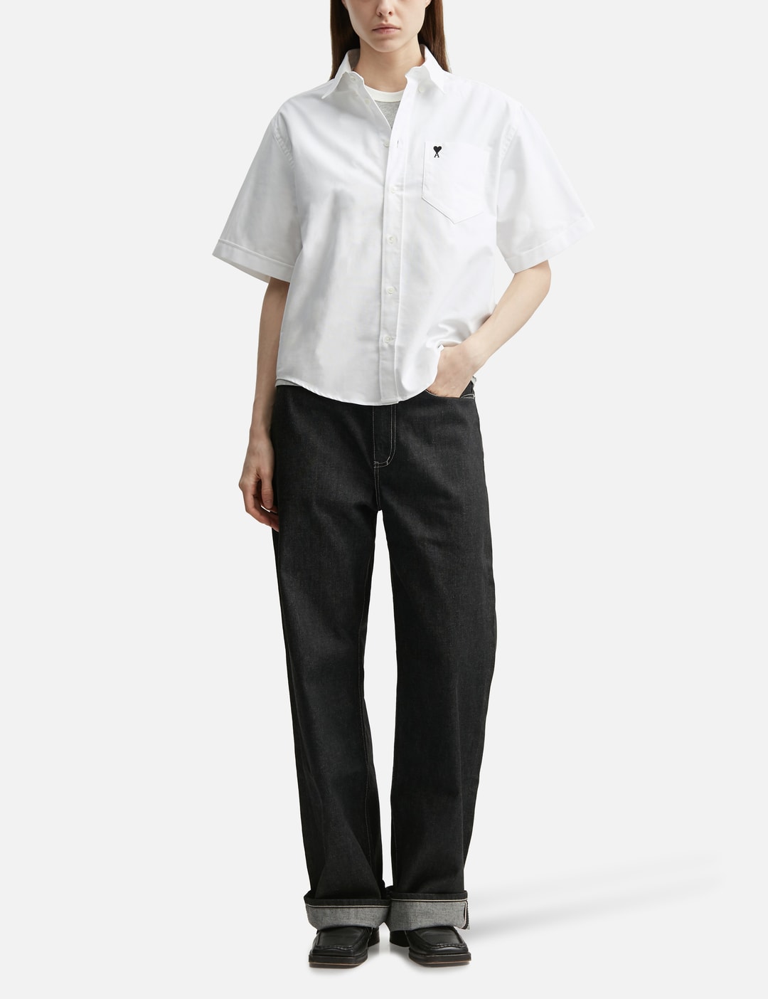 Cotton Boxy Embroidered Ami De Coeur view 15