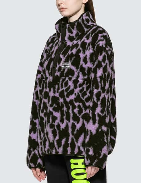 Ashley Williams - Juju Animal Print Fleece Pullover Jacket | HBX 