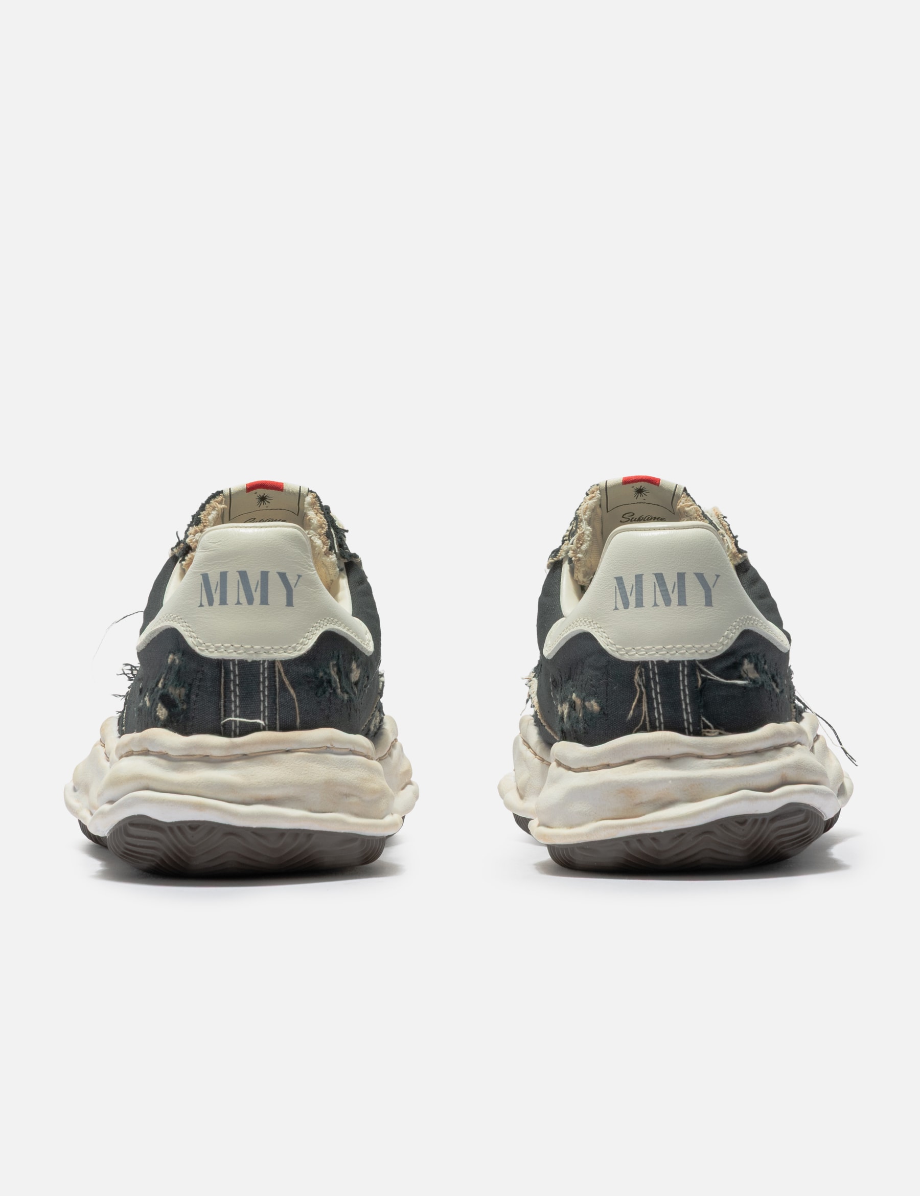 "BLAKEY" OG Sole Ripped Overdye Canvas Low-Top Sneaker view 15