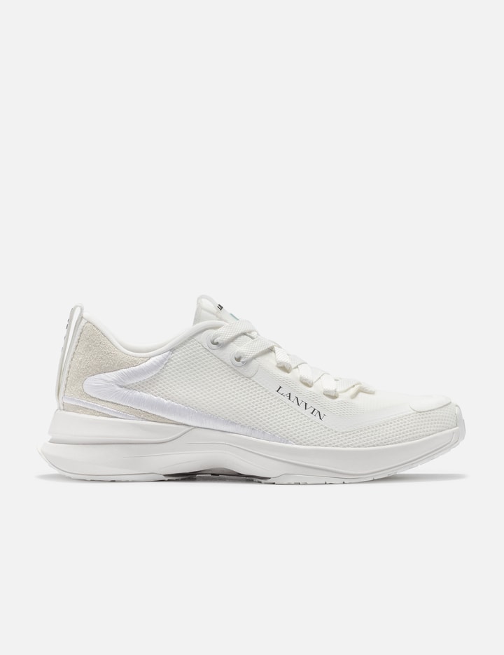 Lanvin L-i Mesh Sneakers In White