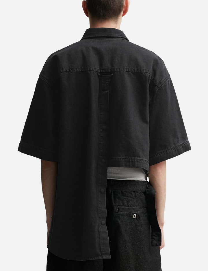 Asymmetric Detachable Denim Shirt Placeholder Image