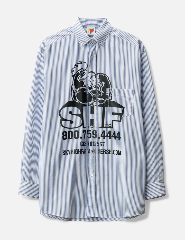 SKY HIGH FARM WORKWEAR SHF CHICKEN BUTTON DOWN SHIRT