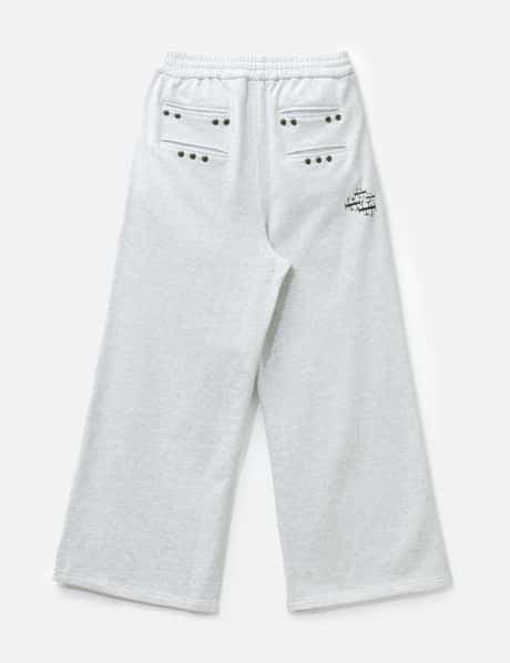 "Jackie" Grey Studded Sweatpants view 8