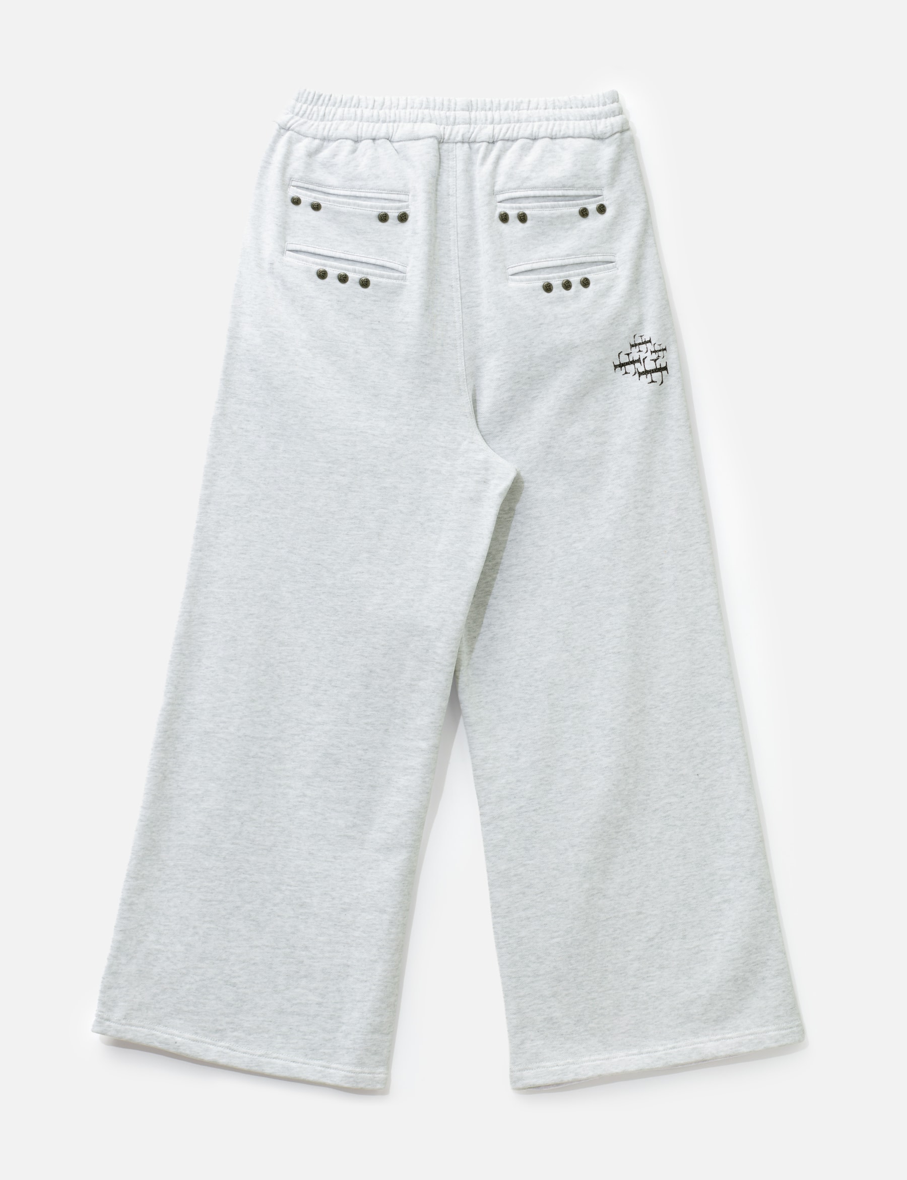 "Jackie" Grey Studded Sweatpants view 17