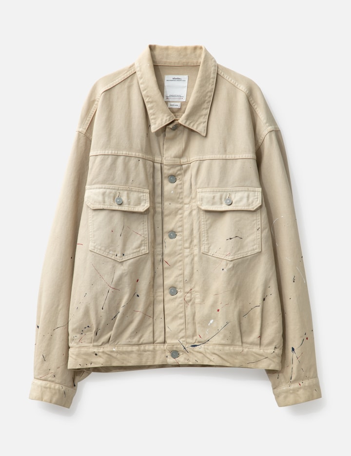 VISVIM 101 Damaged Jacket in Beige Placeholder Image