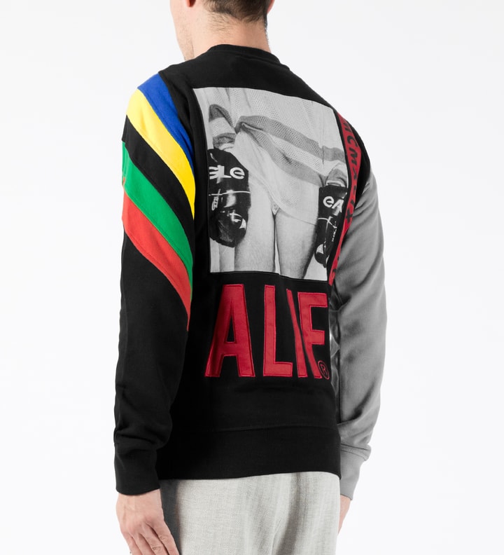 ALIFE Black Champion Crewneck Sweater