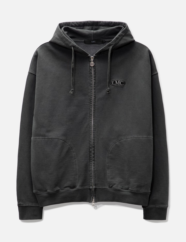 OVAL OVERDYED ZIP-UP HOODIE Placeholder Image